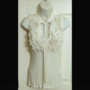 FOREVER 21 Off White Sleeveless Top Small